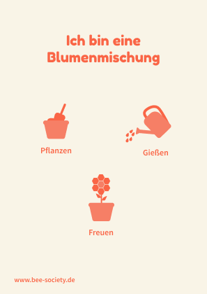 Kundengeschenk Rückseite von Bee Society