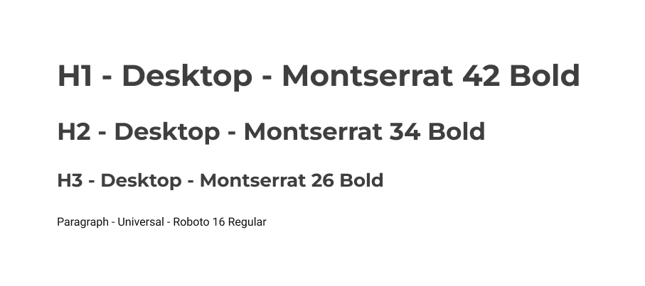 Typografie von versteigerdeineimmo.de: Montserrat für Überschriften, Roboto für Fließtext